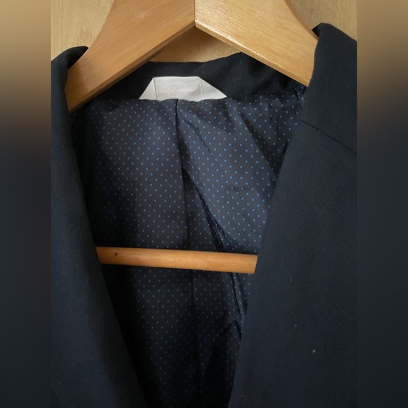 Cat & Jack 12 navy blue blazer. Polka dot inside. Exc cond - Picture 6 of 11